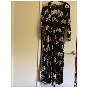 Zara floral print maxi dress